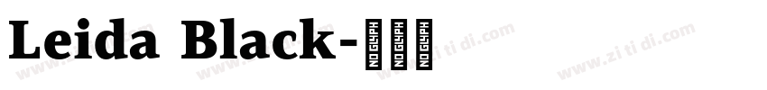 Leida Black字体转换